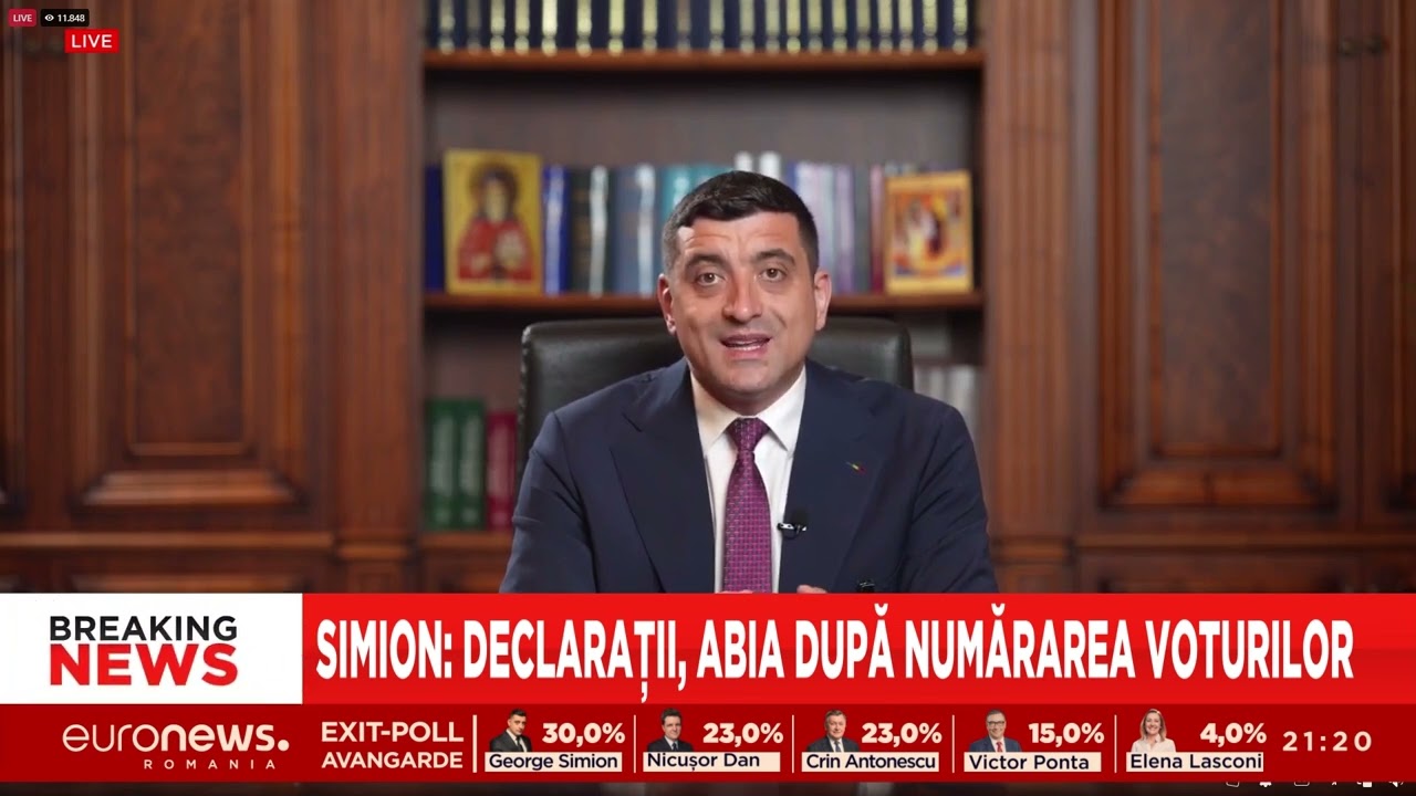 George Simion: „Astăzi poporul român a votat, poporul român a vorbit. Este timpul să fie auzit”