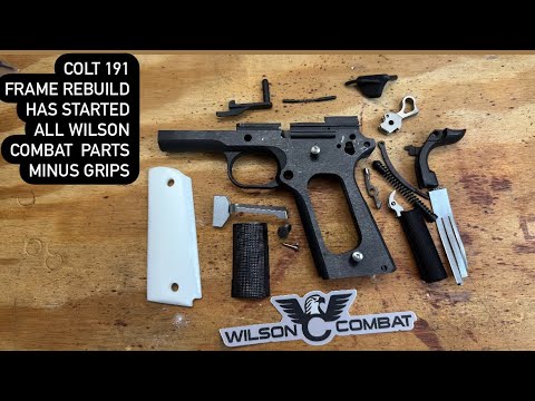 Colt 1911 Frame stripped for Wilson Combat rebuild.