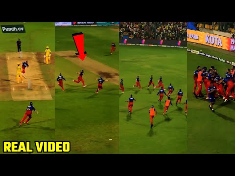 RCB winning moment IPL Today | RCB winning celebration after beating CSK in knockout Match #rcbvscsk