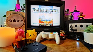 Final Fantasy Tactics on a Sony Trinitron PVM Played on a GameCube with Gameboy Player and GBI