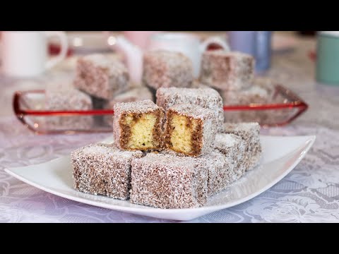 Čupavci jednostavni, mekani i sočni - Lamingtons recipe