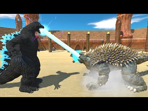 HEISEI GODZILLA vs ANGUIRUS - Animal Revolt Battle Simulator