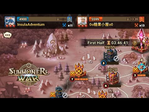 Chill G3 Asia Siege VS 0o糖果小屋o0 AND Lazy Time - Summoners War