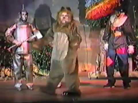 Bo Guyer as the Cowardly Lion in The Wizard of Oz