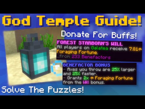 Skyblock God Temples Full Guide! Unlock Buffs! Puzzle Solution + More! (Hypixel Skyblock)