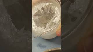 🔥 Purifying Potassium Nitrate for 🚀 Rocketry via 🧪 Crystallization process #shorts