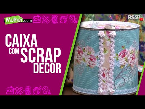 Mulher.com 16/02/2015 Marisa Magalhães - Caixa com scrap decor Parte 2/2