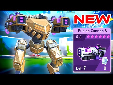 New Weapon Fusion Cannon 8 - First Gameplay with Shadow - Mech Arena