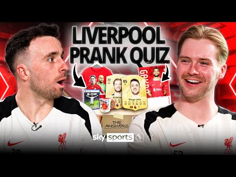 Diogo Jota vs Caoimhín Kelleher in prank quiz! | The answers are ALL IN THE ROOM! 🏅