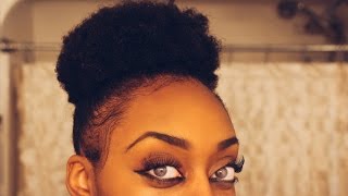High Puff for Short Natural 4b/4c Hair