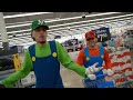 Mexican Mario Luigi Turnt Up At Walmart
