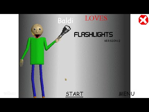 Baldi loves flashlights version 2 [Baldi's Basics Mod]