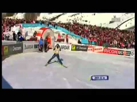 Gregor Schlierenzauer Vikersund 2009 207.5m 1.Durchgang ORF