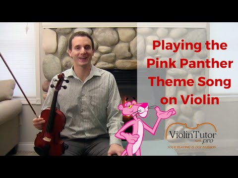 Playing the Pink Panther Theme Song on Violin
