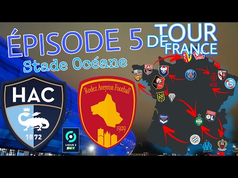 Le Havre AC 0-0 Rodez |J22 Ligue 2 BKT|Ambiance et résumé au cœur du kop|Tour de France des Stades#5