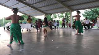 Beautiful hula dancers