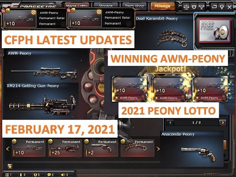 CrossFire Philippines:New Updates February 17, 2021 NEW 2021 PEONY LOTTO & WINNING AWM-PEONY