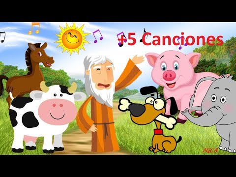 En el Arca de Noé - Sonidos de los Animales y 5 canciones + (canciones infantiles)