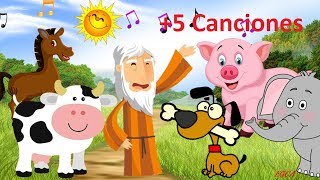 En el Arca de Noé - Sonidos de los Animales y 5 canciones + (canciones infantiles)