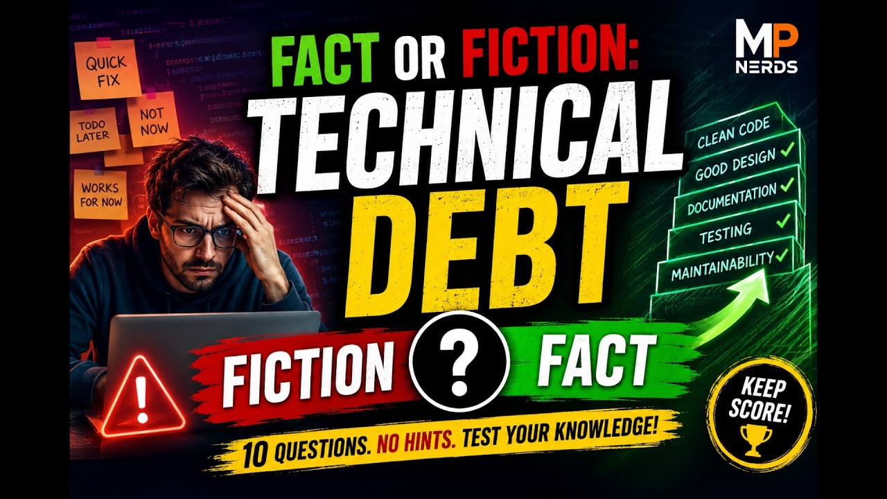 Fact or Fiction: Technical Debt 💻 | 10 Questions Every Developer, Manager & Tech Leader Should Know!