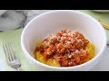 Turkey Bolognese With Roasted Spaghetti Squash