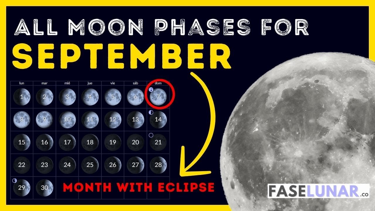 Moon phases in September 2025 🌕 Day-by-day lunar calendar for September #lunarcalenda