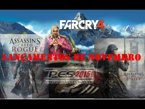 Lançamentos dos games de Novembro