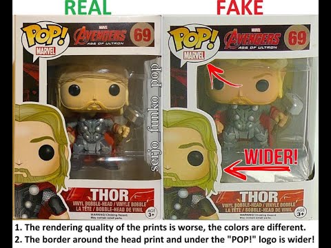 Funko Pop Legit Guide "Real Vs Fake": THOR #69 – MARVEL AVENGERS AGE OF ULTRON