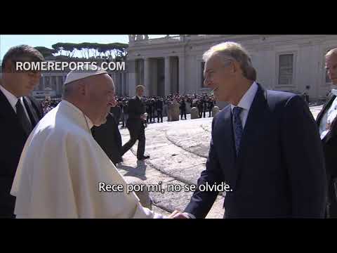 Tony Blair al Papa: “Apoyo a las minorías de Medio Oriente”