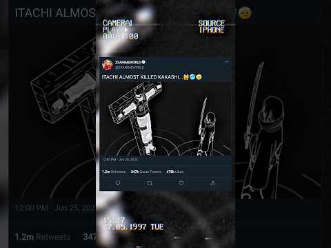 ITACHI USED GENJUTSU ON KAKASHI..☠️⚡🤯