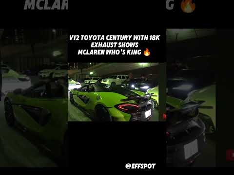 Thumbnail for V12 Toyota Century with 18k exhaust vs McLaren effspot #edit #automobile #auto by Automobile, Toyota, Toyota Century, Toyota MOB
