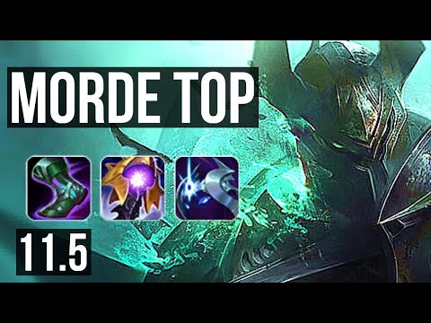 MORDEKAISER vs VAYNE (TOP) | 6 solo kills, 500+ games, 1.0M mastery | KR Master | v11.5