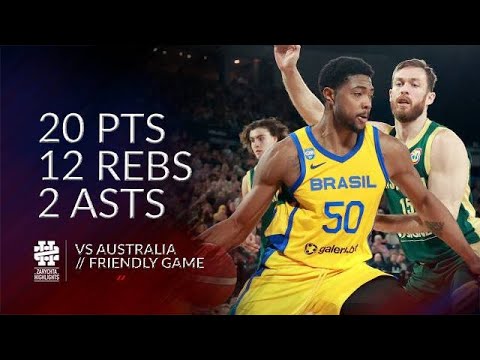 Bruno Caboclo 20 pts 12 rebs 2 asts vs Australia Friendly Game