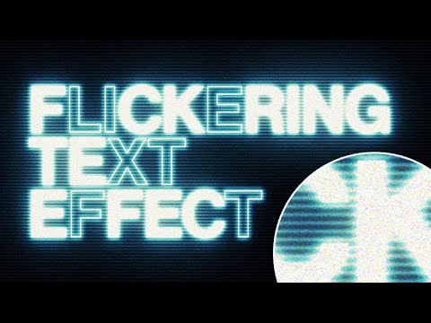 Create Glowing Neon Flickering Text Effect In After Effects