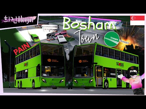 TOWER TRANSIT SINGAPORE in ROBLOX! Everything is CHAOS in BOSHAM! | 희진Heejin