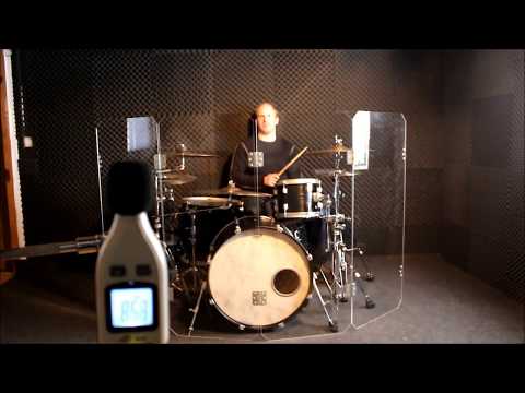 GIS DS2 - 4 Panel Drum Shield Geilich Instrument Shields Schallschutz für Instrumente