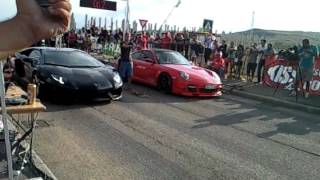 preview picture of video 'Lamborghini Aventador vs Porsche 997 TRANSILVANIA DRAG RACE II'