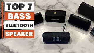 7 Best Bass Bluetooth Speakers for High-Quality Audio