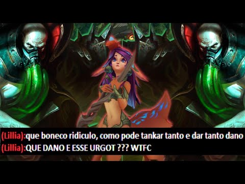 TINHA UM TROL NO MEU TIME, MAS EU NÃO DESISTI DO JOGO, URGOT COM W INFINITO, FAZENDO 1V4