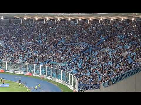 "HINCHADA BELGRANO EN EL KEMPES ALENTANDO A MORIR AL PIRATA CORDOBES 2023." Barra: Los Piratas Celestes de Alberdi • Club: Belgrano