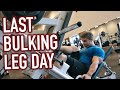 How I'm Setting Up My Minicut / Last Bulking Leg Day