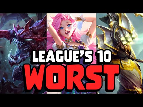 The Top 10 WORST Champion Designs in League of Legends