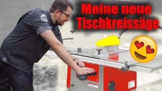 Holzmann TS 250 Tischkreissäge oder schon Formatkreissäge ! Unboxing ! Aufbau ! Erster Test