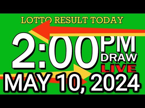 LIVE 2PM LOTTO RESULT TODAY MAY 10, 2024 #2D3DLotto #2pmlottoresultmay10,2024 #swer3result