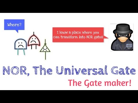 NOR gate | Universal Gate | How to construct different gates using NOR gate? | DE.15 Video