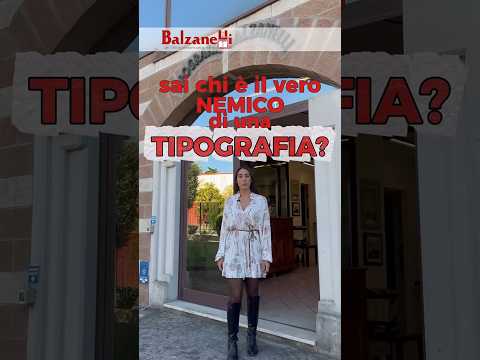 Sai quale è il vero nemico di una #tipografia?