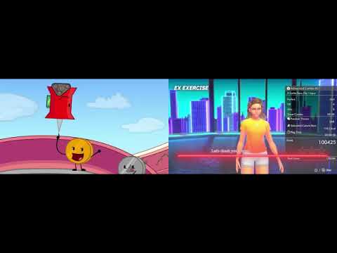 Fanfake Dual Screen - Fitness Boxing 3 NS Trailer x BFDIA Ep 16 Bomby Eliminated