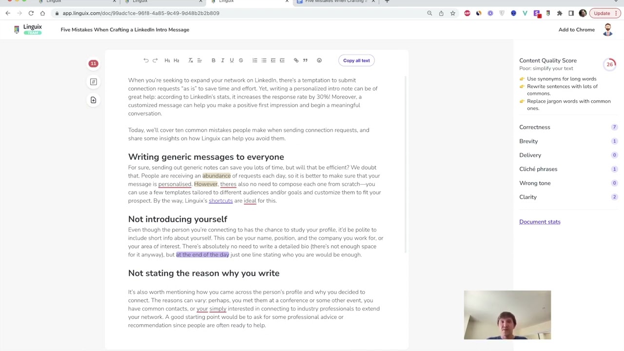 Linguix tutorial