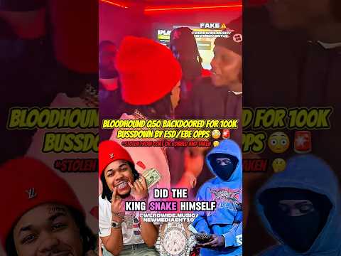 Bloodhound Q50 robbed 😳🚨 #bloodhoundq50 #esdrozay #bloodhoundliljeff #79th #watch #chicago #war