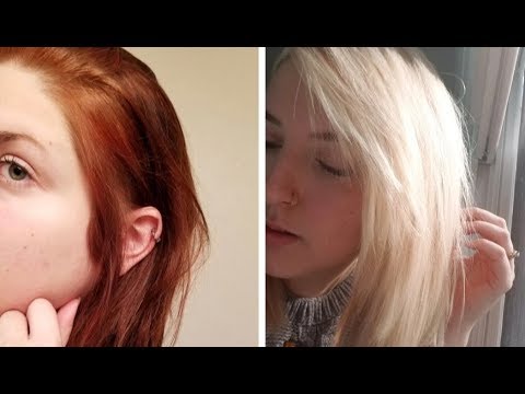 Reddish Brown Hair to Light Blonde | 3 Step Tutorial